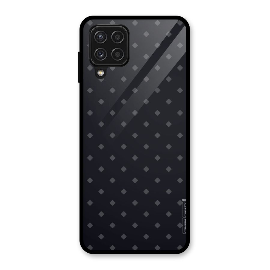 Lavish Diamond Pattern Glass Back Case for Galaxy A22 4G