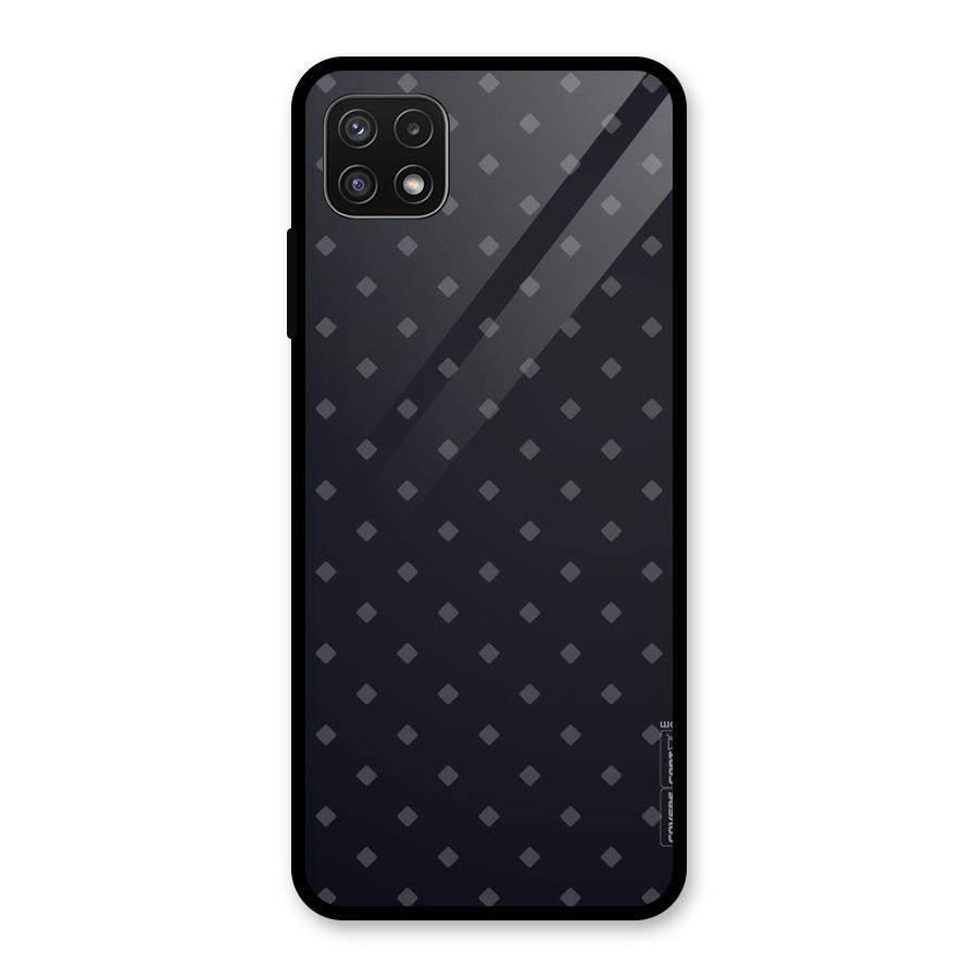 Lavish Diamond Pattern Glass Back Case for Galaxy A22 5G