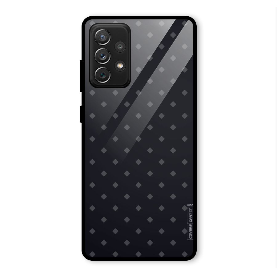 Lavish Diamond Pattern Glass Back Case for Galaxy A72