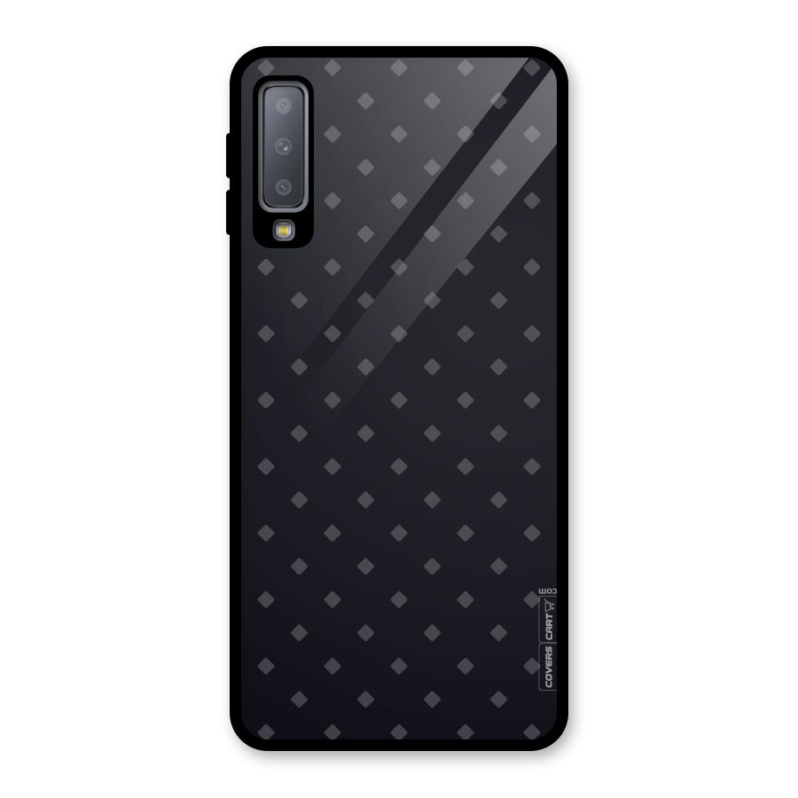 Lavish Diamond Pattern Glass Back Case for Galaxy A7 (2018)