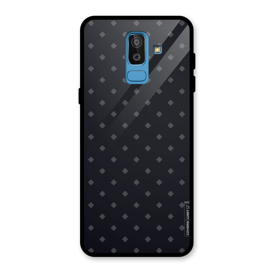 Lavish Diamond Pattern Glass Back Case for Galaxy J8