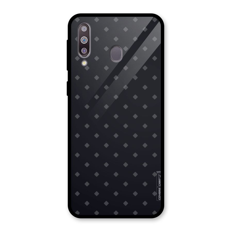Lavish Diamond Pattern Glass Back Case for Galaxy M30