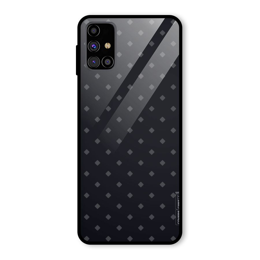 Lavish Diamond Pattern Glass Back Case for Galaxy M31s