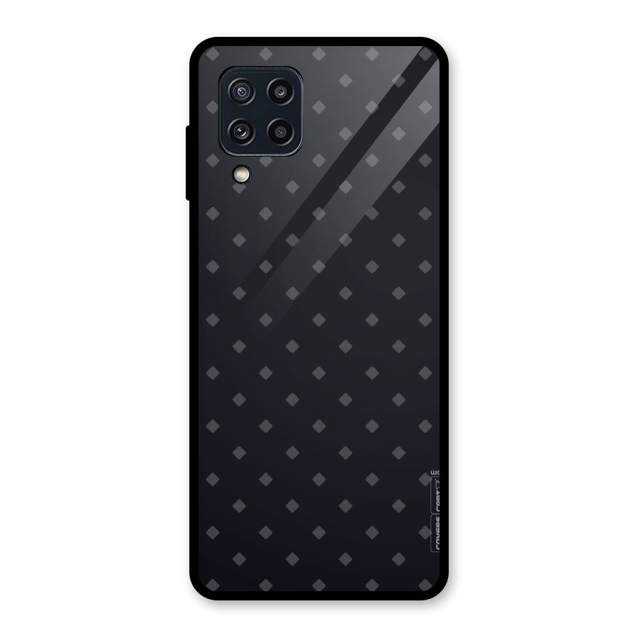 Lavish Diamond Pattern Glass Back Case for Galaxy M32