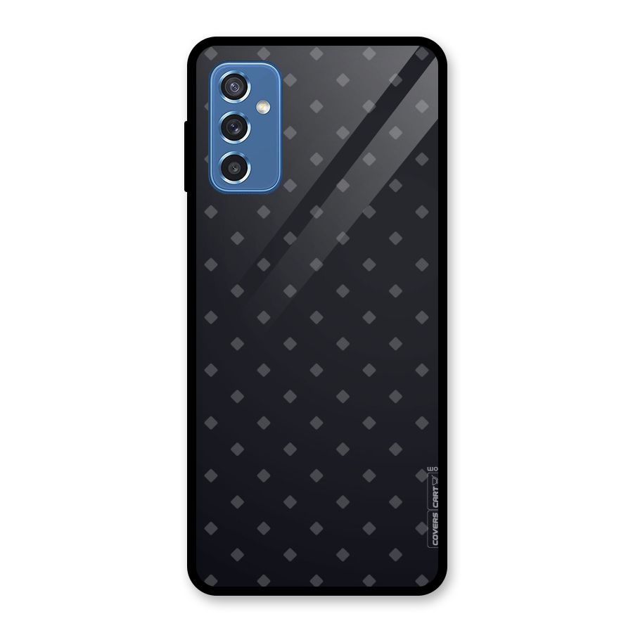 Lavish Diamond Pattern Glass Back Case for Galaxy M52 5G