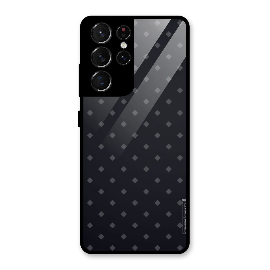 Lavish Diamond Pattern Glass Back Case for Galaxy S21 Ultra 5G