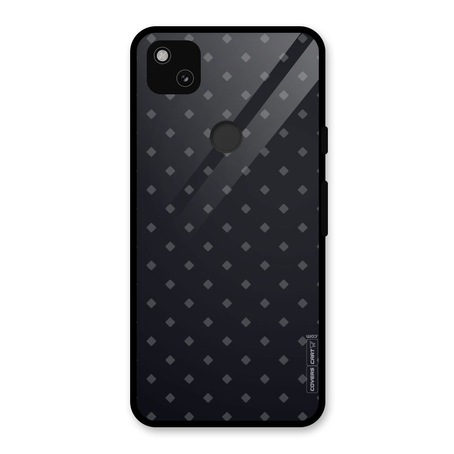 Lavish Diamond Pattern Glass Back Case for Google Pixel 4a