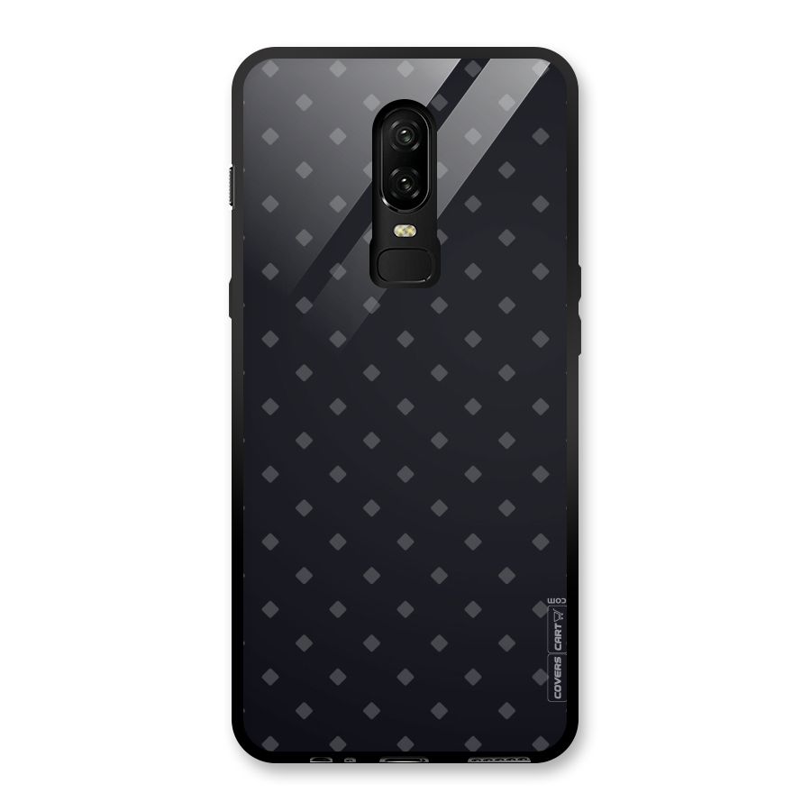 Lavish Diamond Pattern Glass Back Case for OnePlus 6
