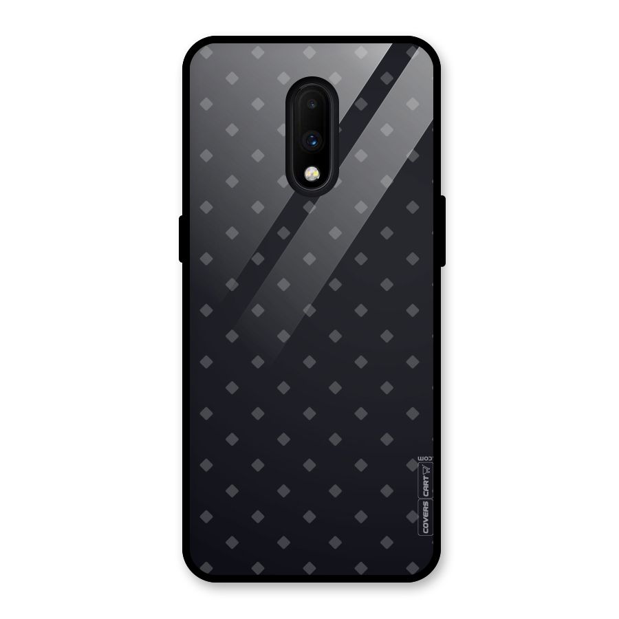 Lavish Diamond Pattern Glass Back Case for OnePlus 7