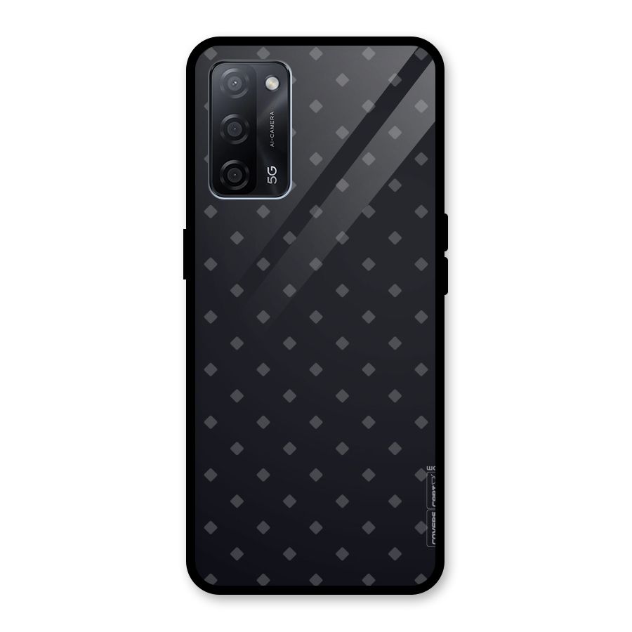Lavish Diamond Pattern Glass Back Case for Oppo A53s 5G