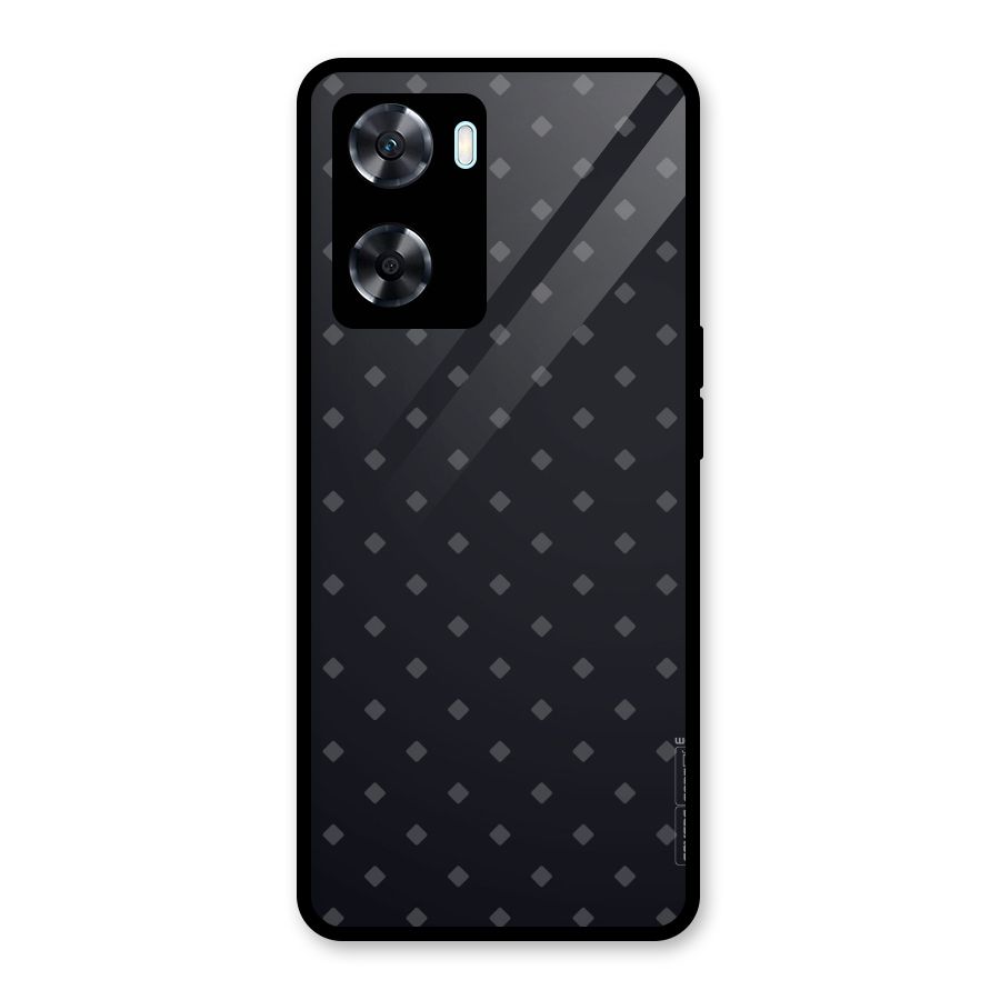Lavish Diamond Pattern Glass Back Case for Oppo A77