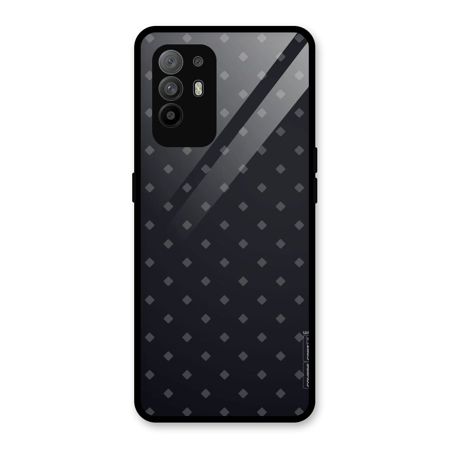 Lavish Diamond Pattern Glass Back Case for Oppo F19 Pro Plus 5G