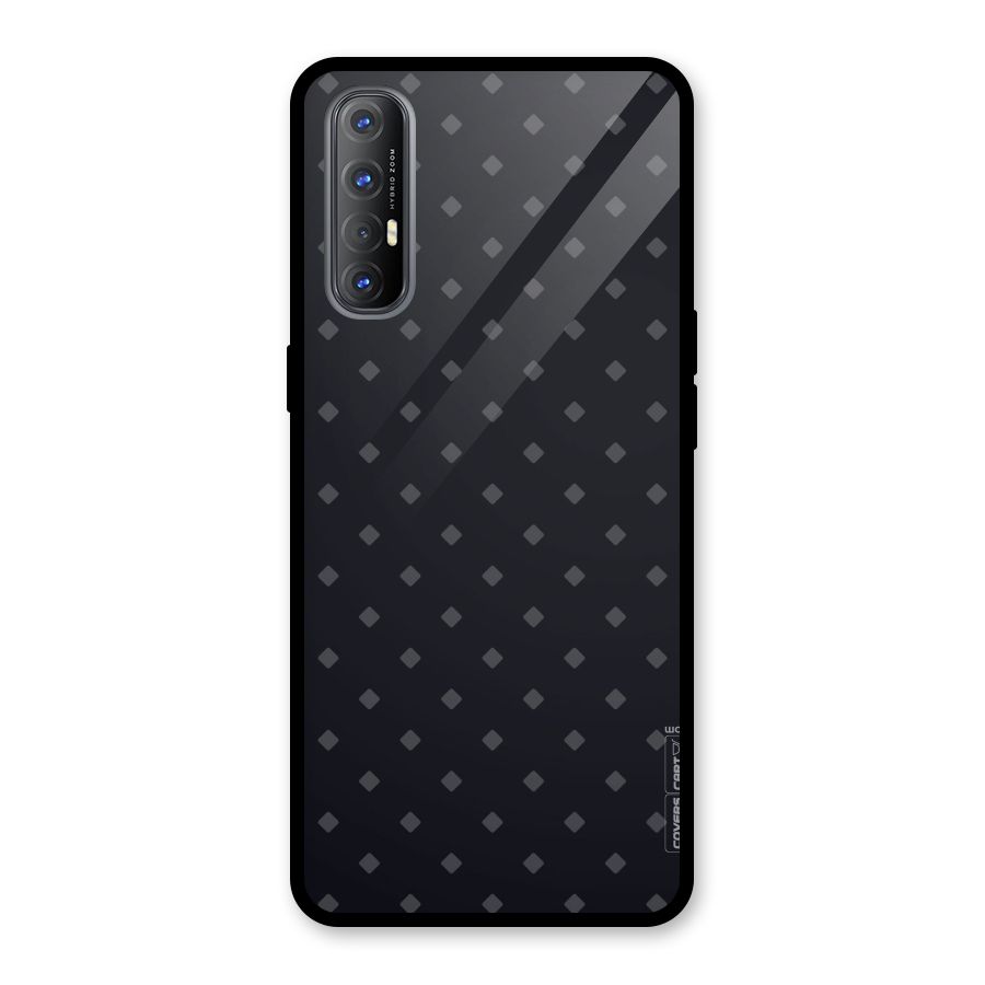 Lavish Diamond Pattern Glass Back Case for Oppo Reno3 Pro