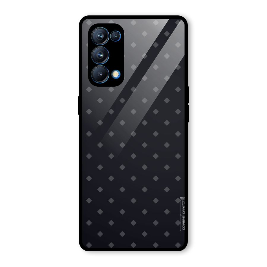Lavish Diamond Pattern Glass Back Case for Oppo Reno5 Pro 5G