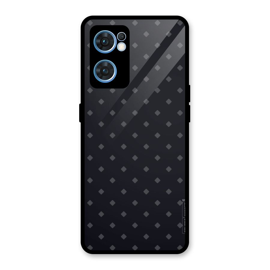 Lavish Diamond Pattern Glass Back Case for Oppo Reno7 5G