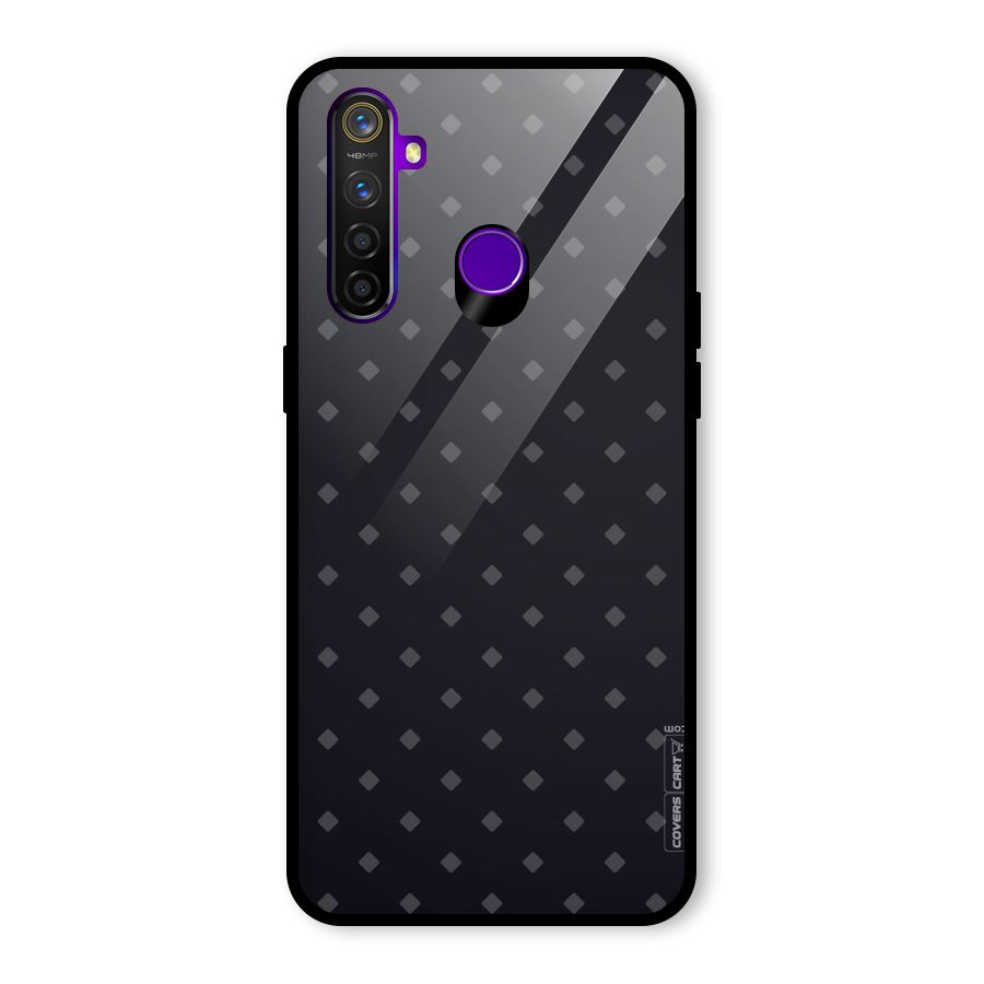 Lavish Diamond Pattern Glass Back Case for Realme 5 Pro