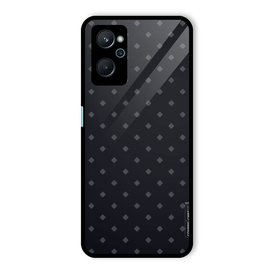 Lavish Diamond Pattern Glass Back Case for Realme 9i