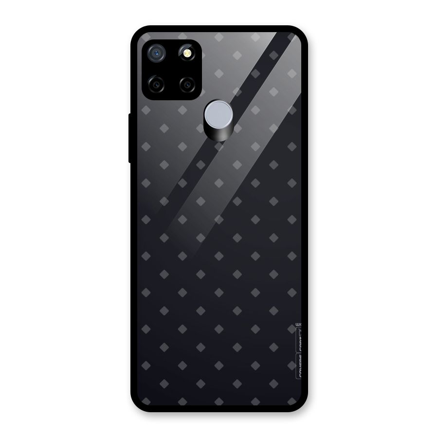 Lavish Diamond Pattern Glass Back Case for Realme C12