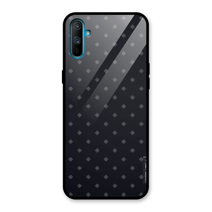 Lavish Diamond Pattern Glass Back Case for Realme C3