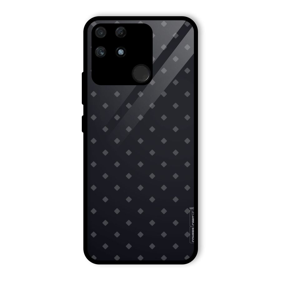 Lavish Diamond Pattern Glass Back Case for Realme Narzo 50A