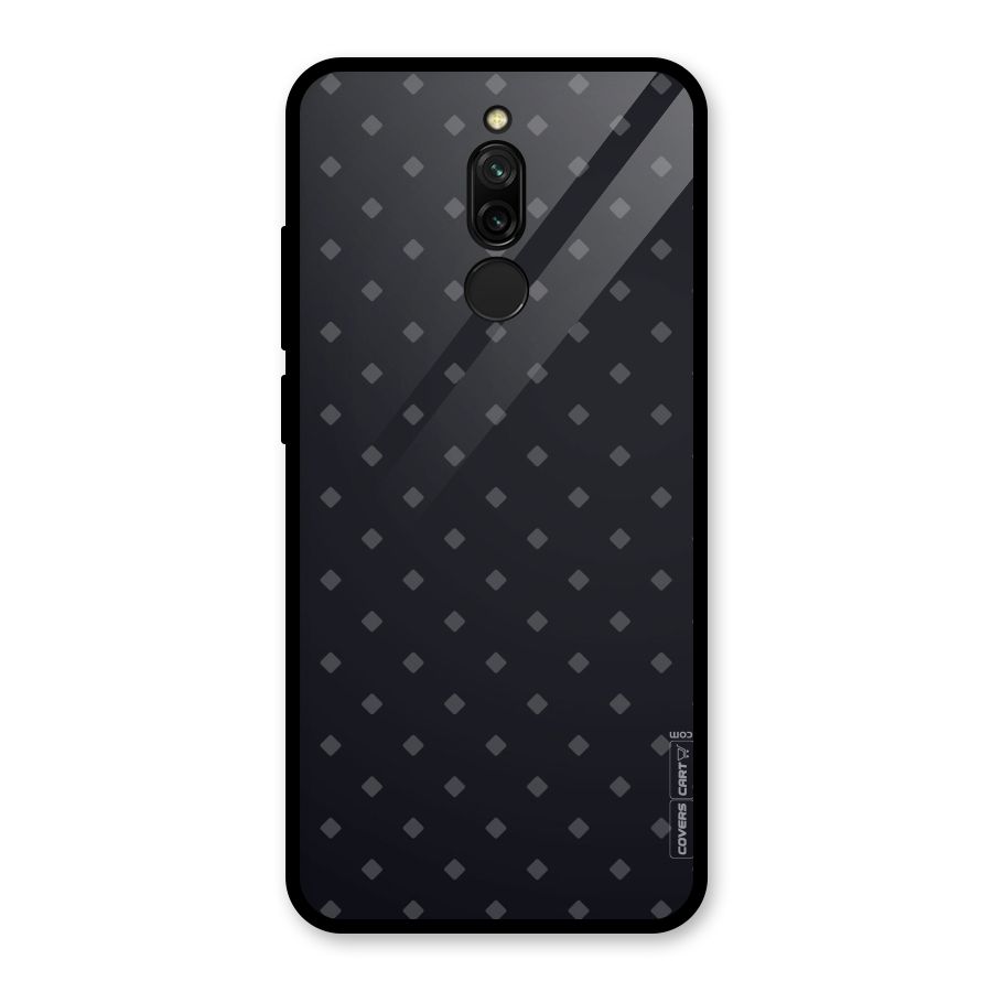 Lavish Diamond Pattern Glass Back Case for Redmi 8
