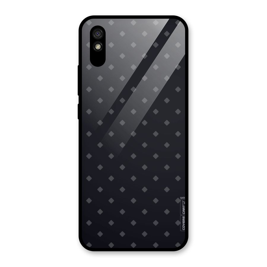 Lavish Diamond Pattern Glass Back Case for Redmi 9A