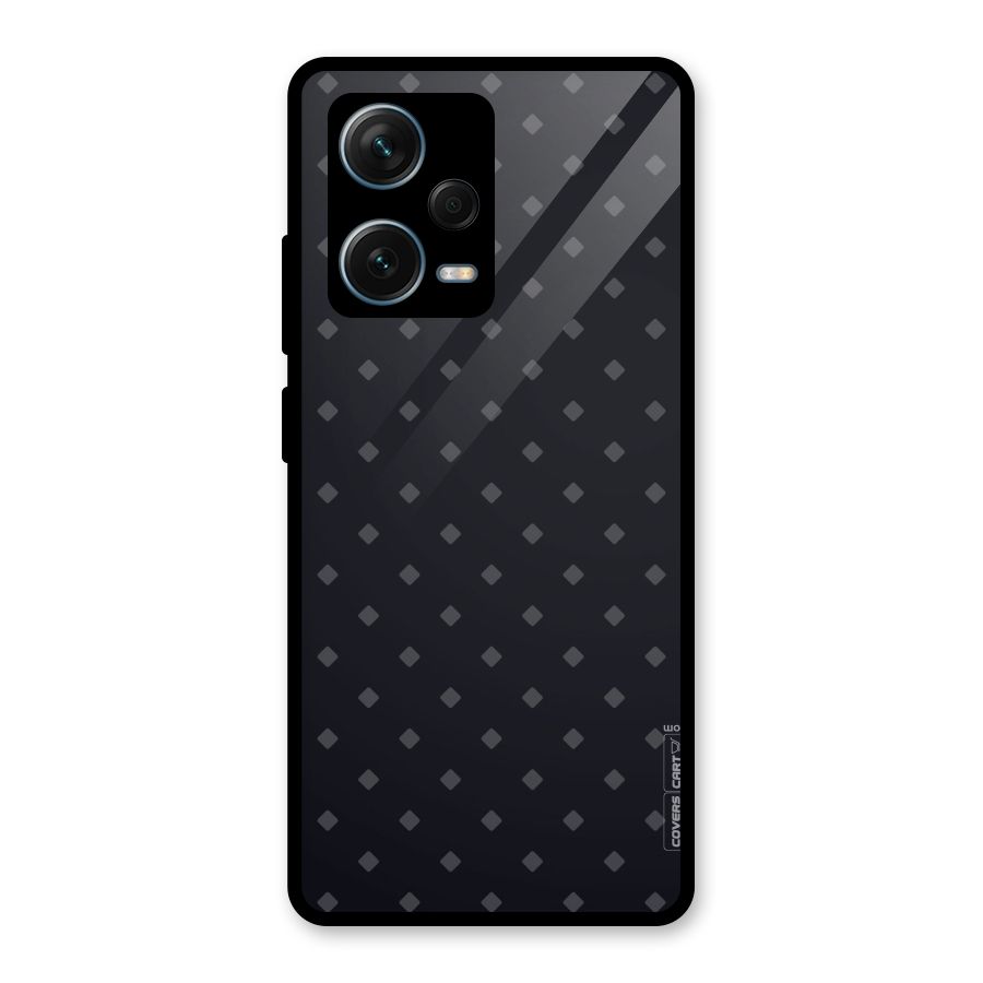 Lavish Diamond Pattern Glass Back Case for Redmi Note 12 Pro Plus 5G