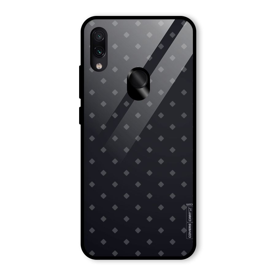 Lavish Diamond Pattern Glass Back Case for Redmi Note 7