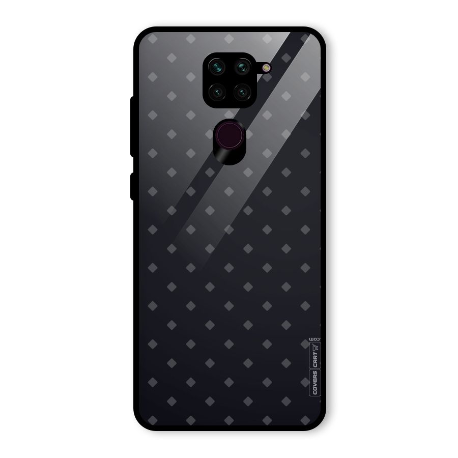 Lavish Diamond Pattern Glass Back Case for Redmi Note 9