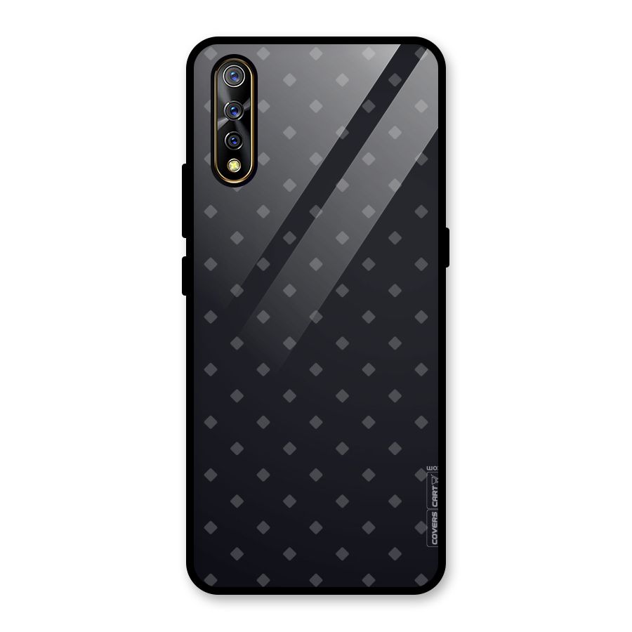 Lavish Diamond Pattern Glass Back Case for Vivo S1