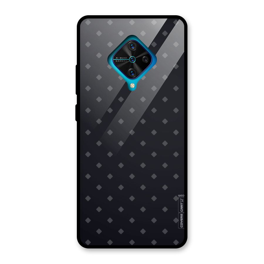 Lavish Diamond Pattern Glass Back Case for Vivo S1 Pro