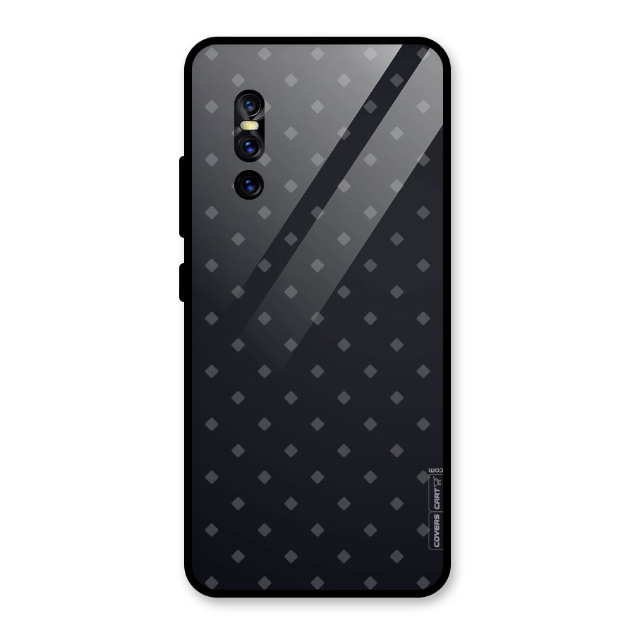 Lavish Diamond Pattern Glass Back Case for Vivo V15 Pro