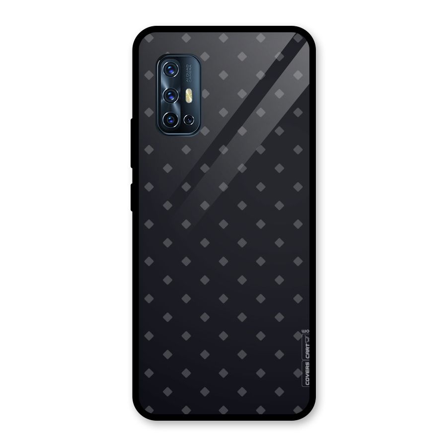 Lavish Diamond Pattern Glass Back Case for Vivo V17