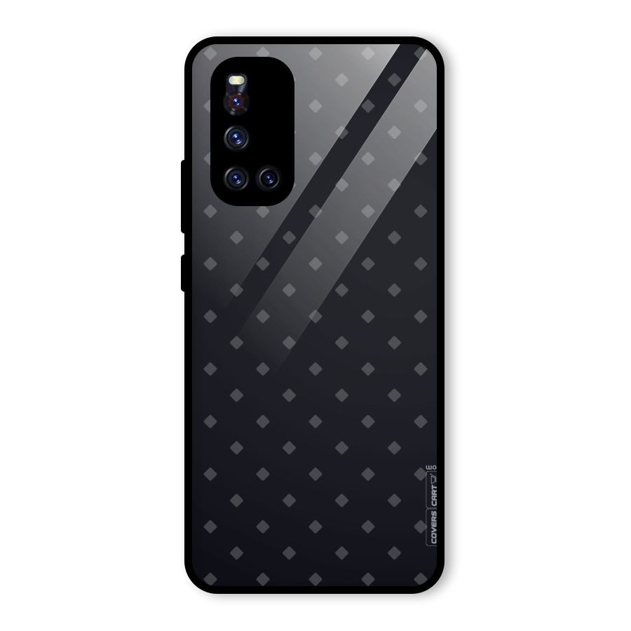 Lavish Diamond Pattern Glass Back Case for Vivo V19