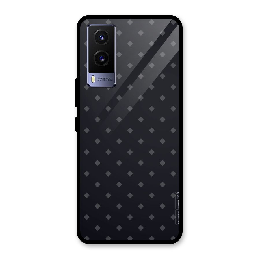 Lavish Diamond Pattern Glass Back Case for Vivo V21e 5G