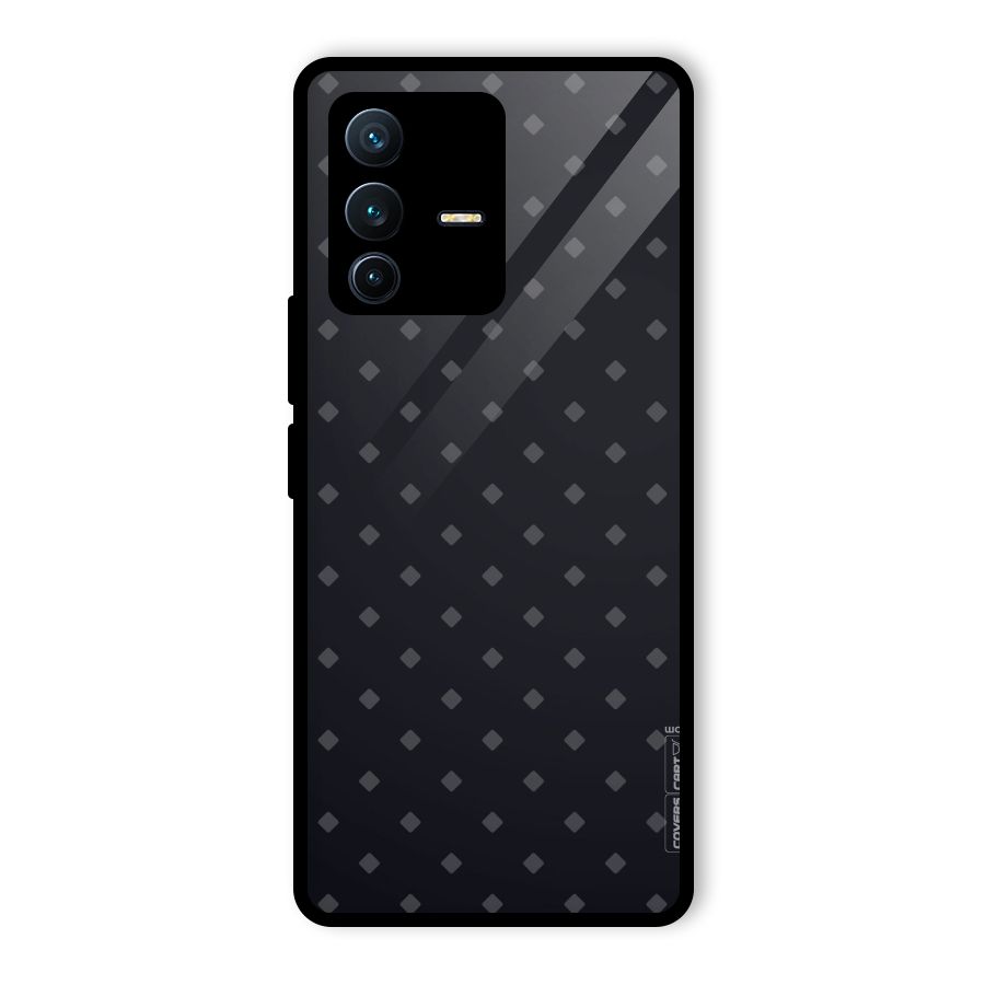 Lavish Diamond Pattern Glass Back Case for Vivo V23 Pro