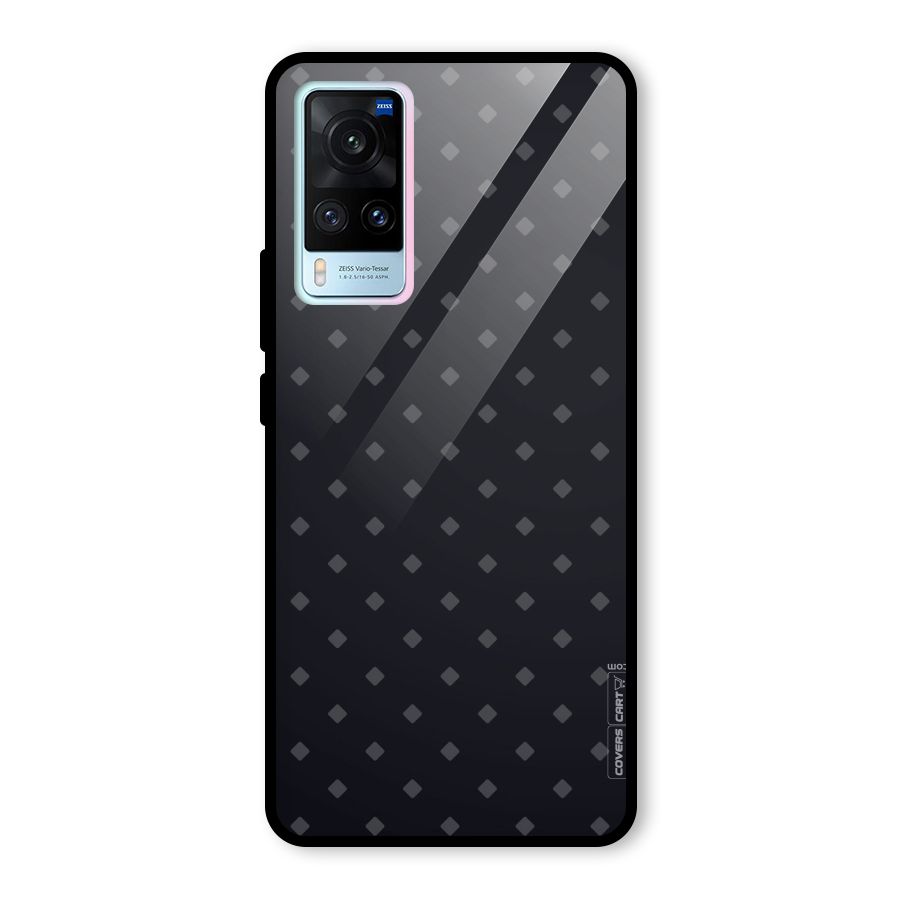 Lavish Diamond Pattern Glass Back Case for Vivo X60