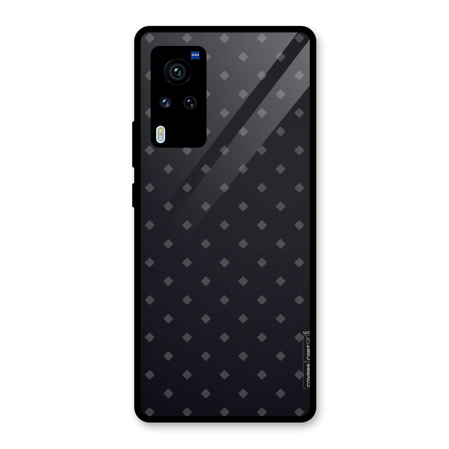 Lavish Diamond Pattern Glass Back Case for Vivo X60 Pro
