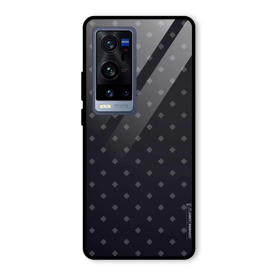 Lavish Diamond Pattern Glass Back Case for Vivo X60 Pro Plus