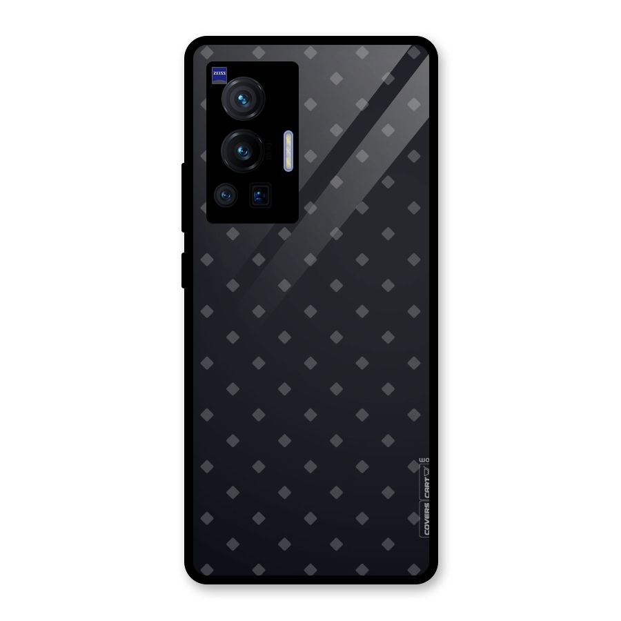 Lavish Diamond Pattern Glass Back Case for Vivo X70 Pro