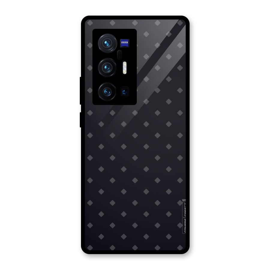 Lavish Diamond Pattern Glass Back Case for Vivo X70 Pro Plus