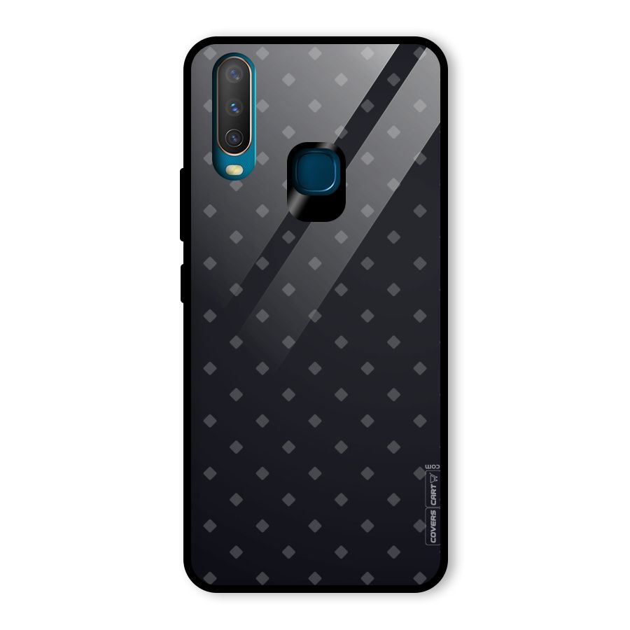 Lavish Diamond Pattern Glass Back Case for Vivo Y17
