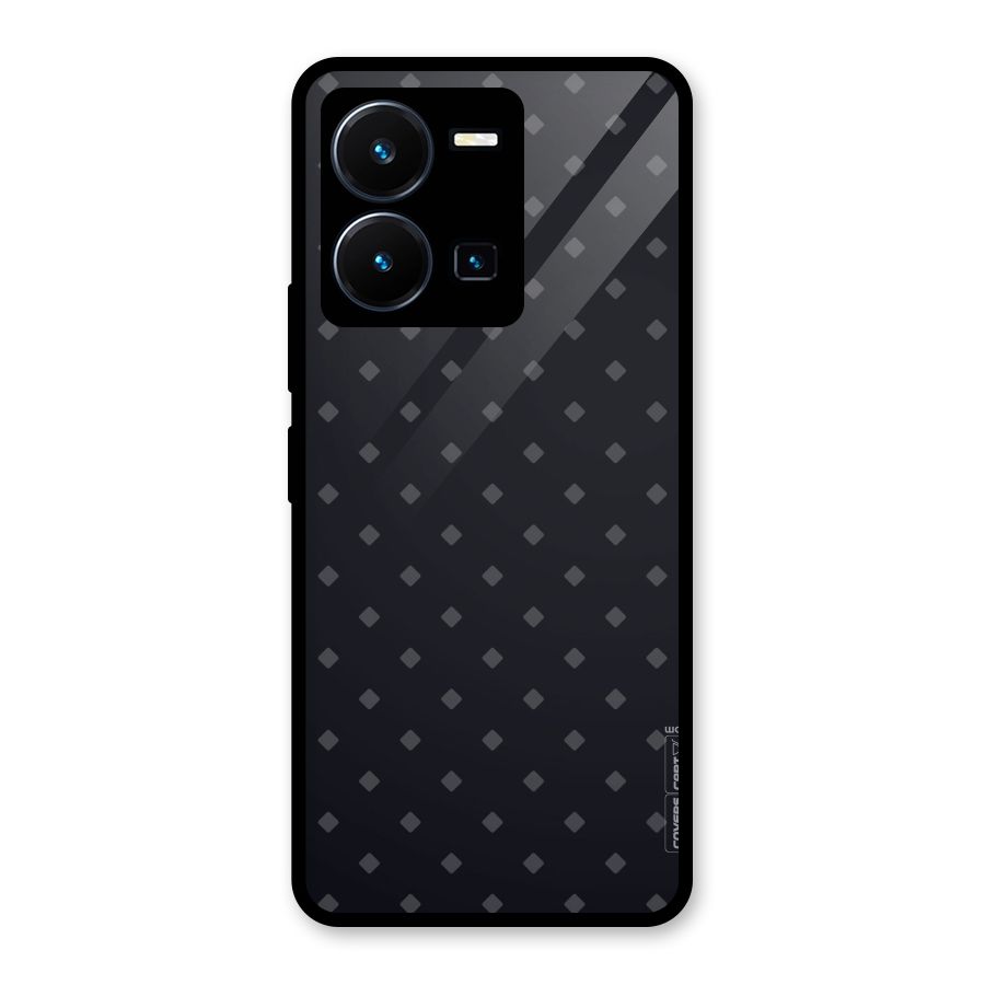Lavish Diamond Pattern Glass Back Case for Vivo Y35