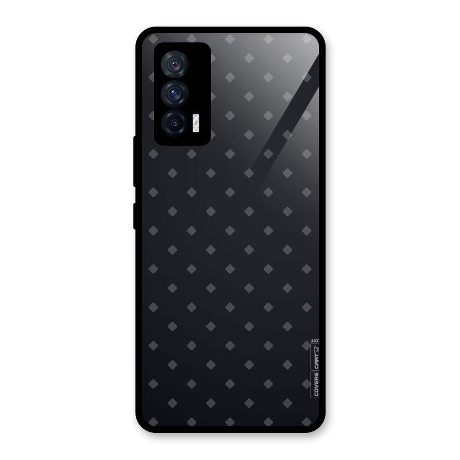 Lavish Diamond Pattern Glass Back Case for Vivo iQOO 7 5G