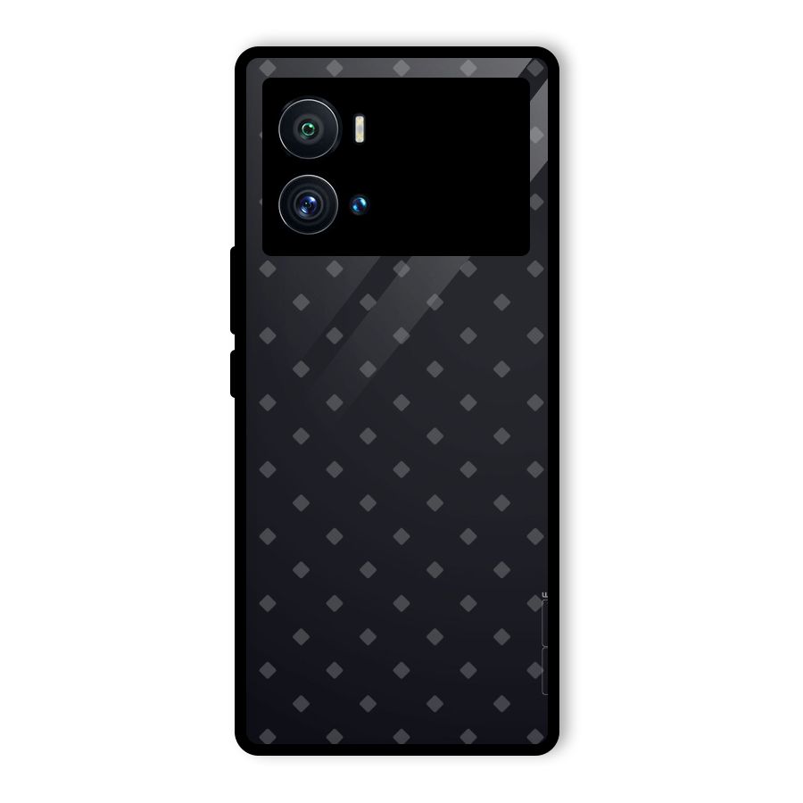 Lavish Diamond Pattern Glass Back Case for Vivo iQOO 9 Pro
