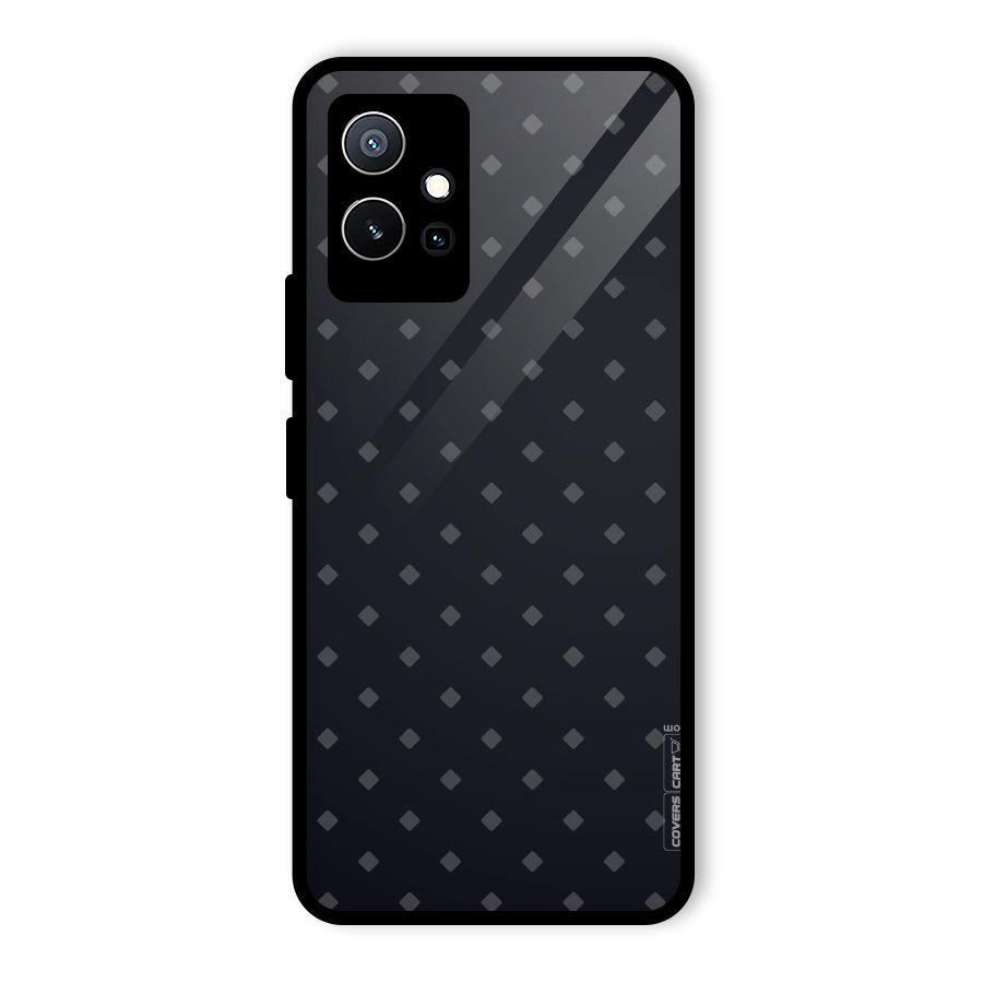 Lavish Diamond Pattern Glass Back Case for Vivo iQOO Z6