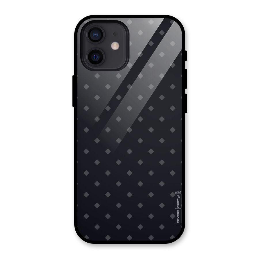 Lavish Diamond Pattern Glass Back Case for iPhone 12