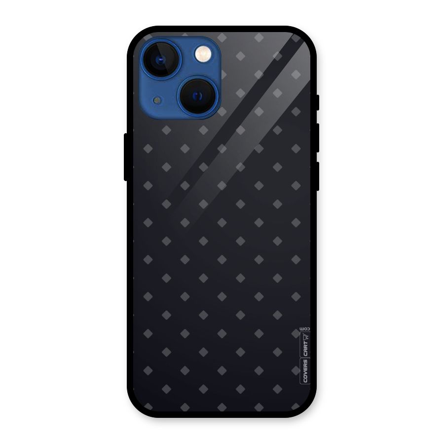 Lavish Diamond Pattern Glass Back Case for iPhone 13 Mini