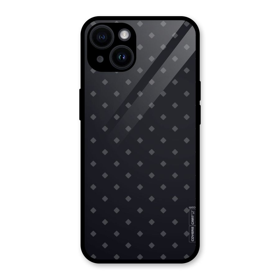 Lavish Diamond Pattern Glass Back Case for iPhone 14