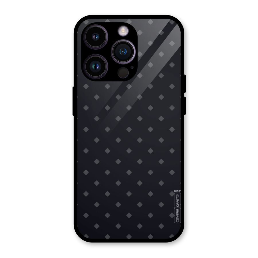Lavish Diamond Pattern Glass Back Case for iPhone 14 Pro